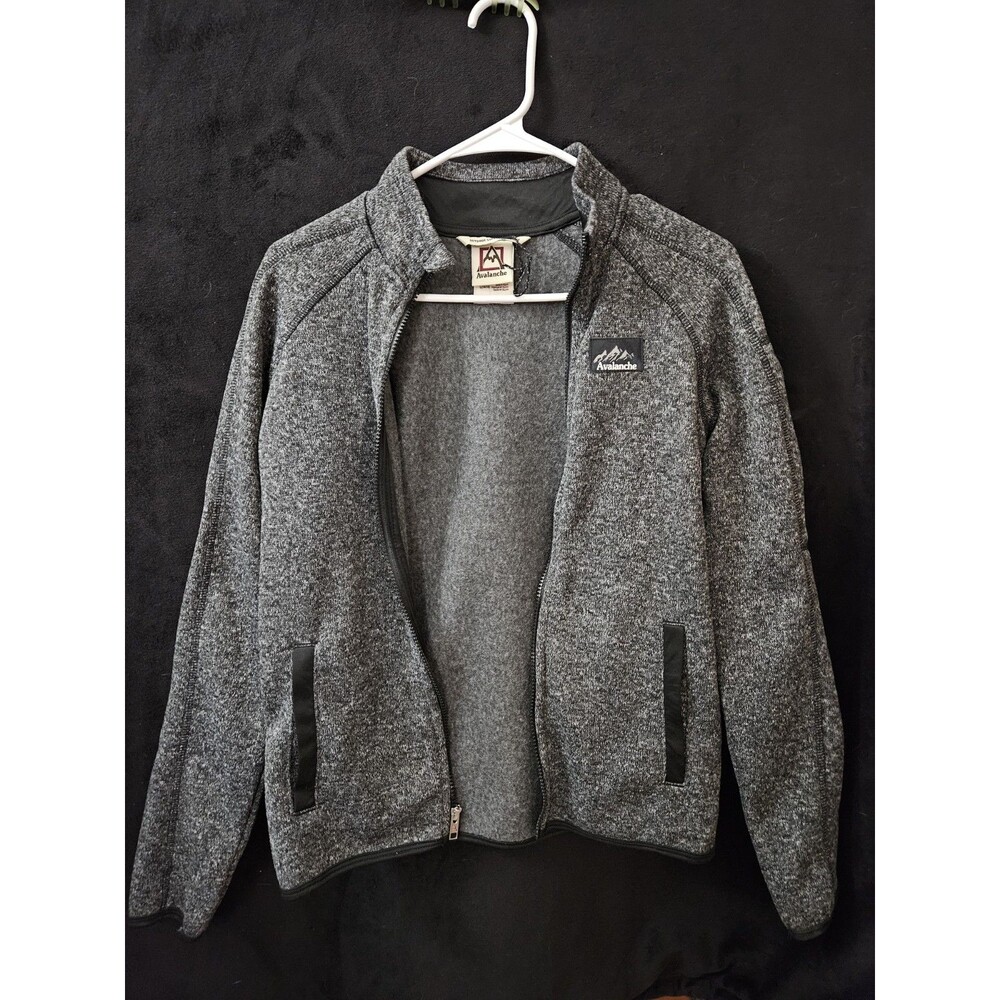 Avalanche Orange and Gray Boys Full Zip Fleece Jacket Size 14/16